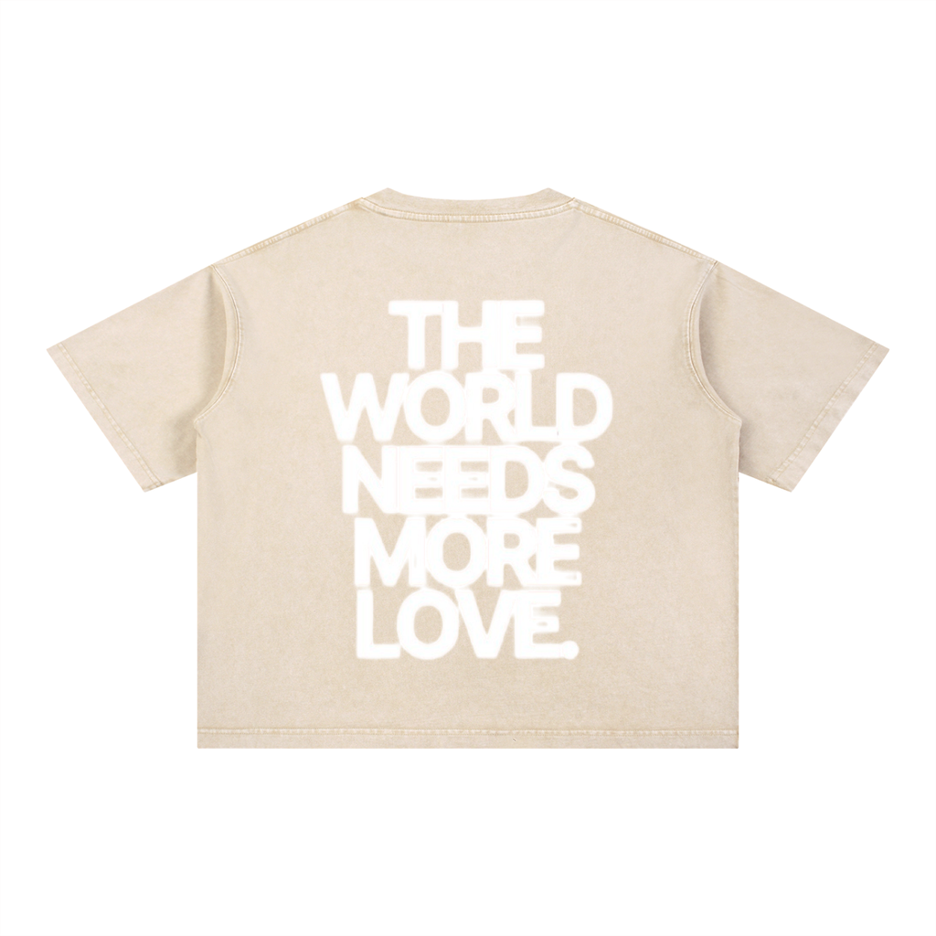 THE WORLD NEEDS MORE LOVE BASIC TEE