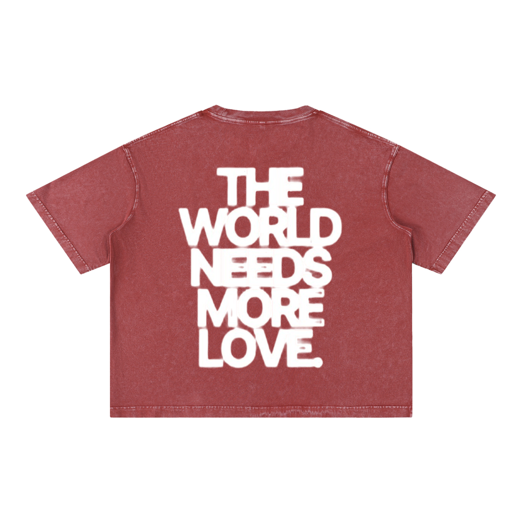 THE WORLD NEEDS MORE LOVE BASIC TEE