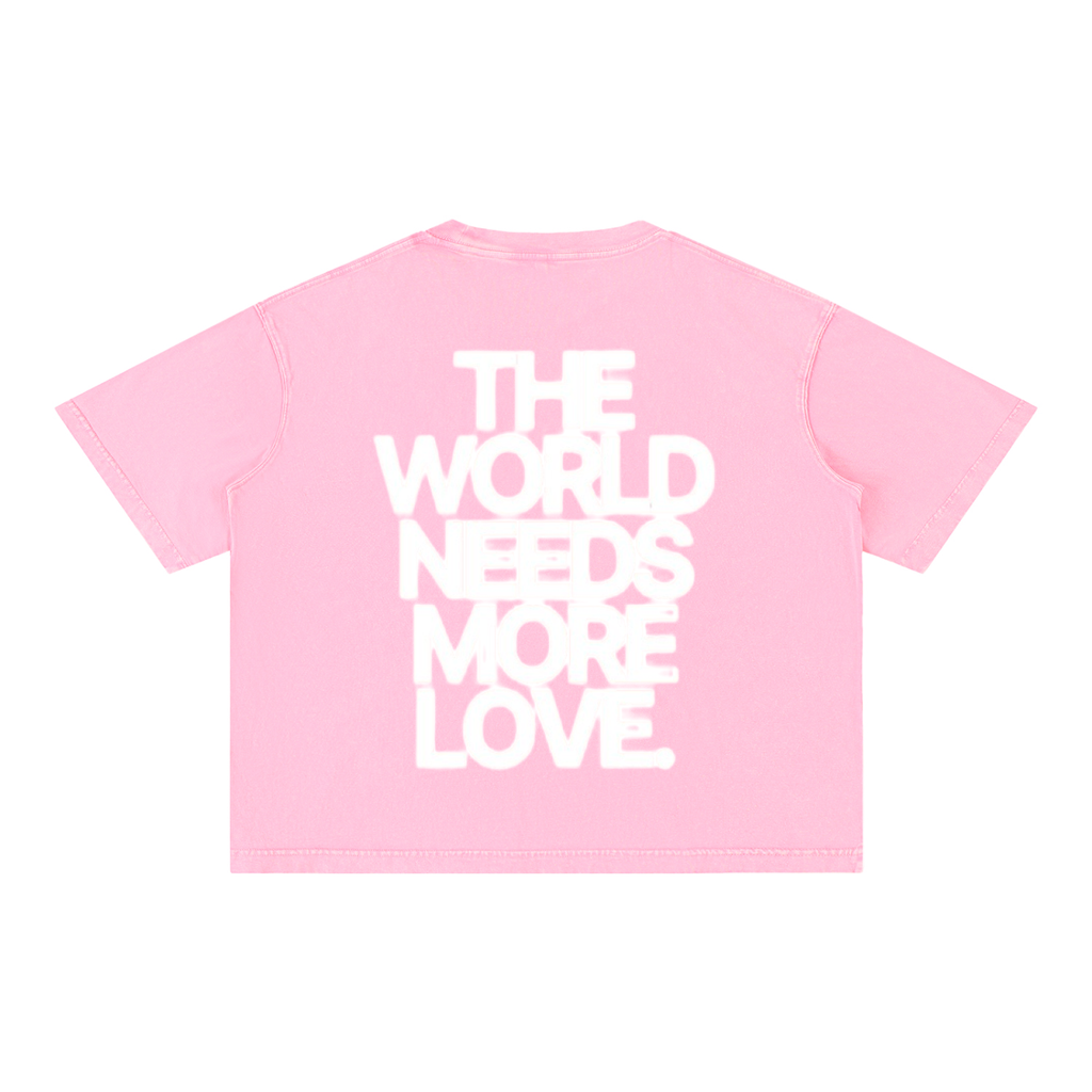 THE WORLD NEEDS MORE LOVE BASIC TEE